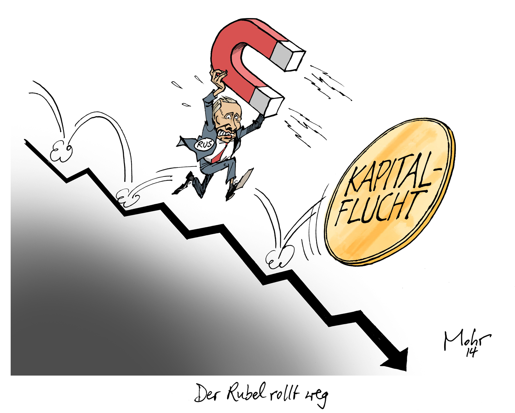 Der Rubel rollt weg
