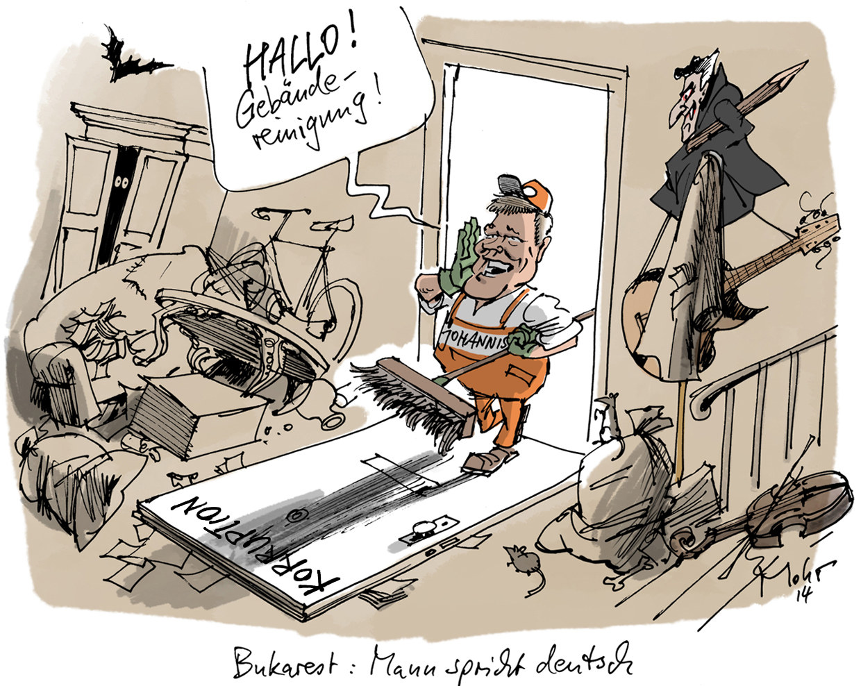 Bukarest: Mann spricht deutsch