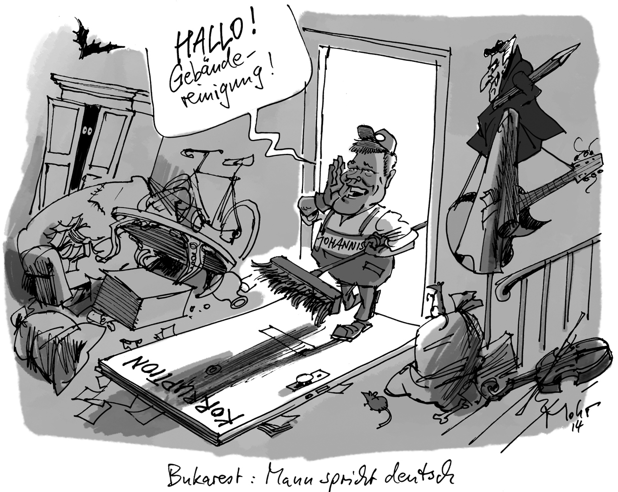 Bukarest: Mann spricht deutsch