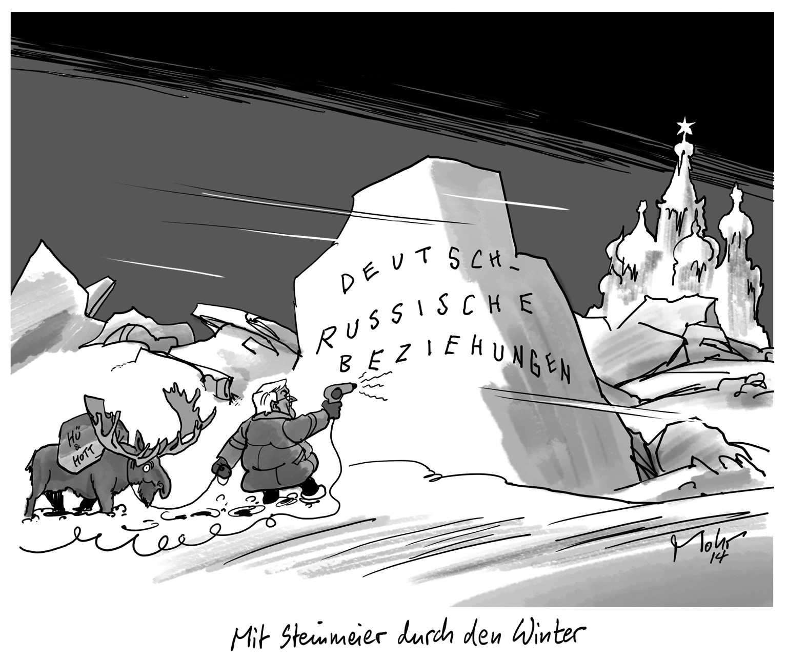 Mit Steinmeier durch den Winter