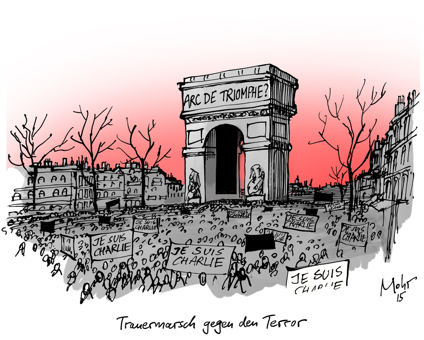 Trauermarsch gegen den Terror