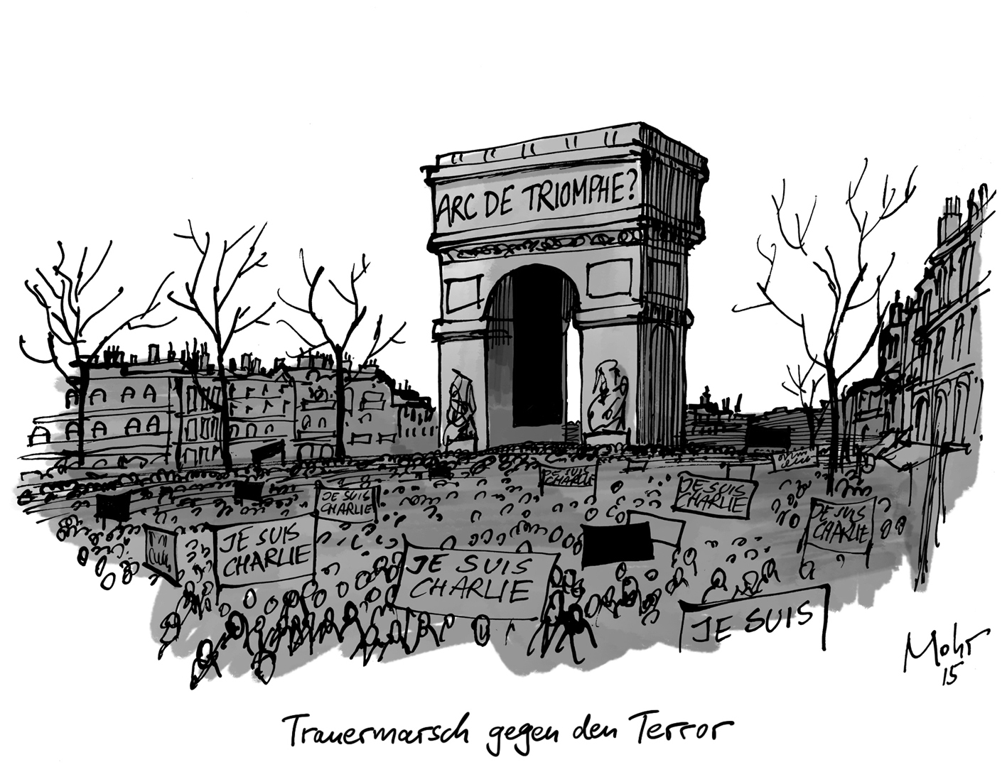 Trauermarsch gegen den Terror