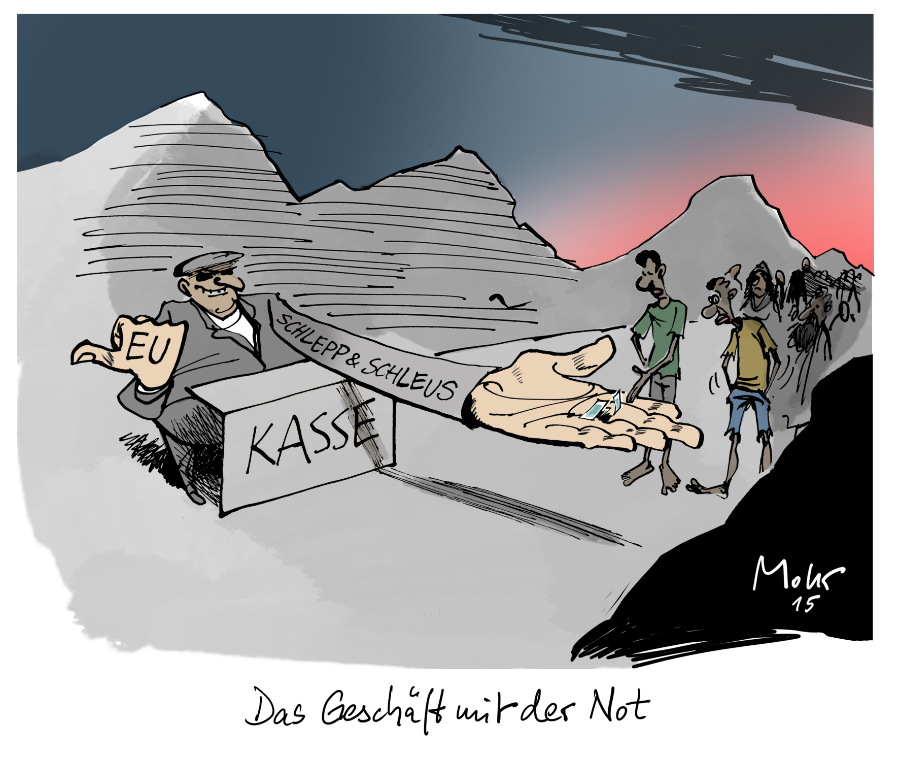 Das Geschäft mit der Not