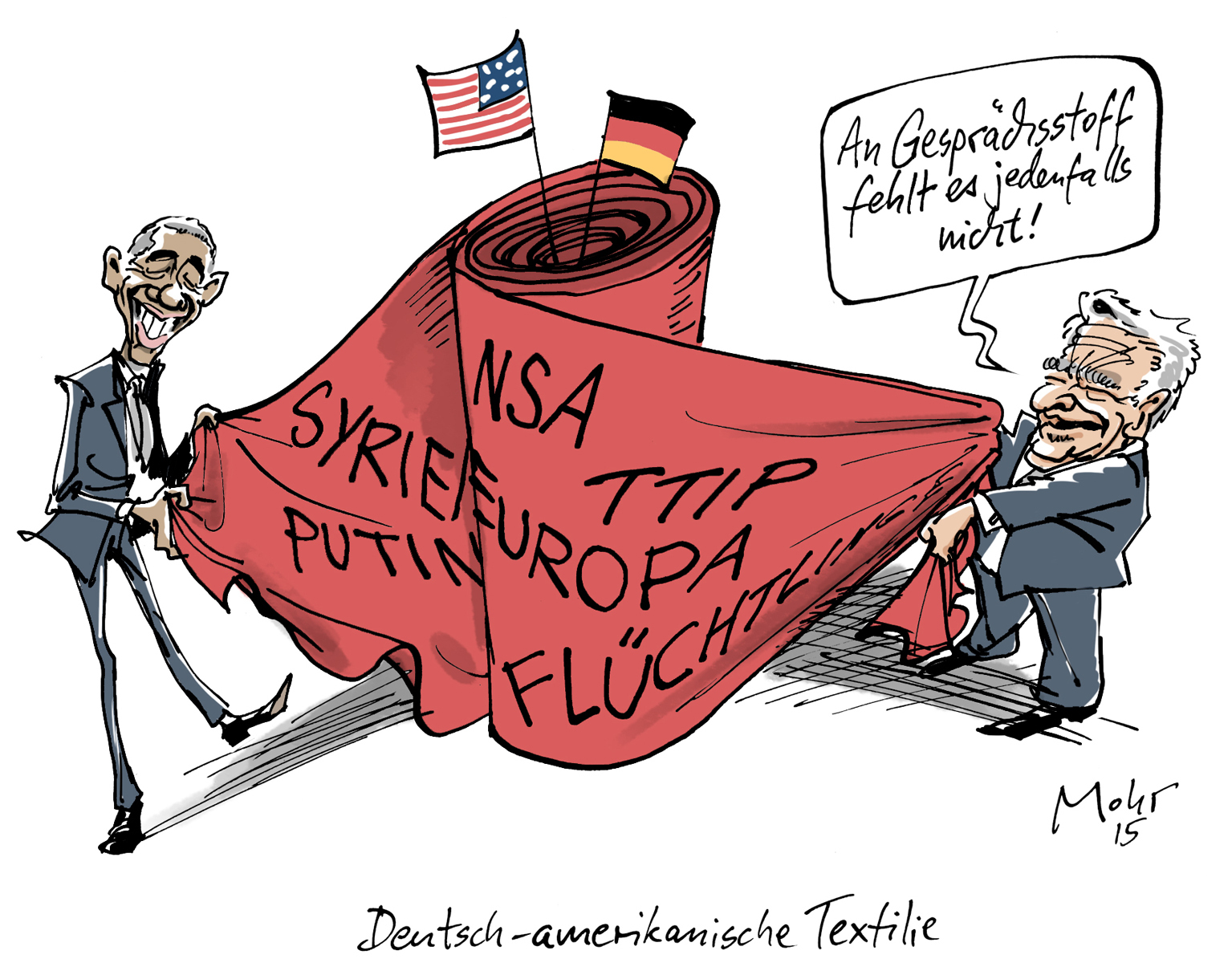 Deutsch-amerikanische Textilie