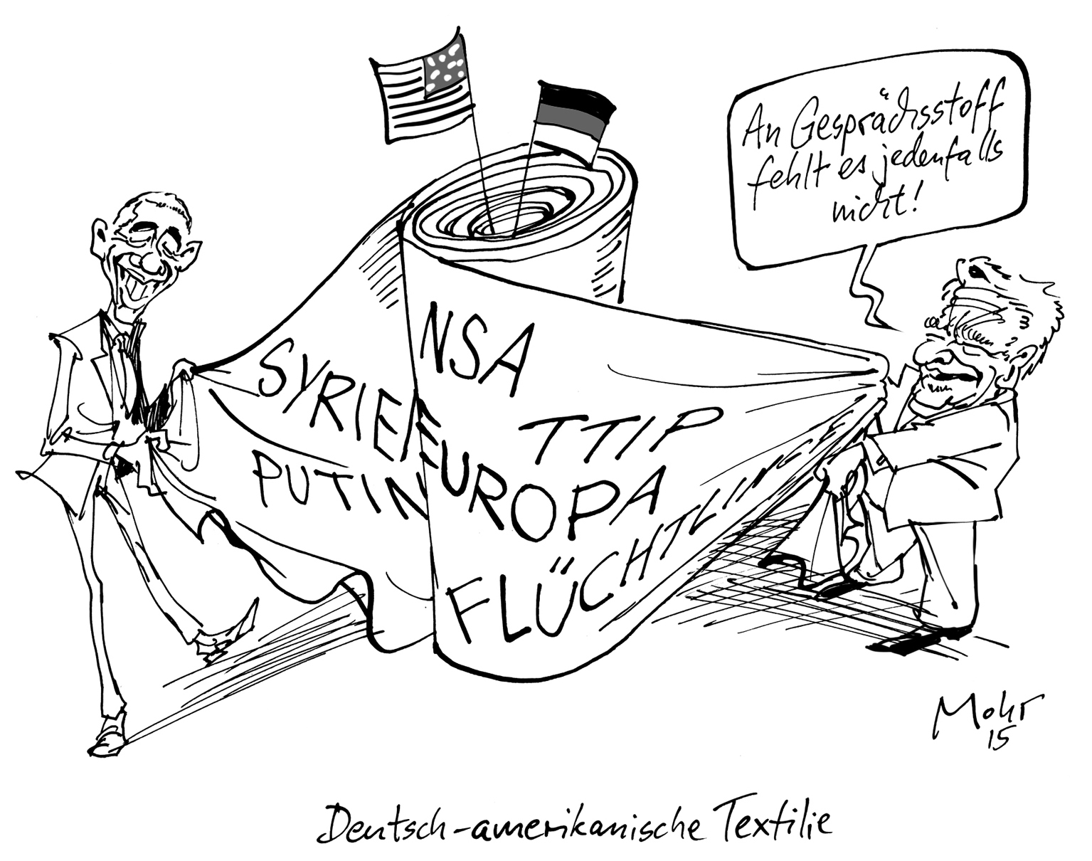 Deutsch-amerikanische Textilie