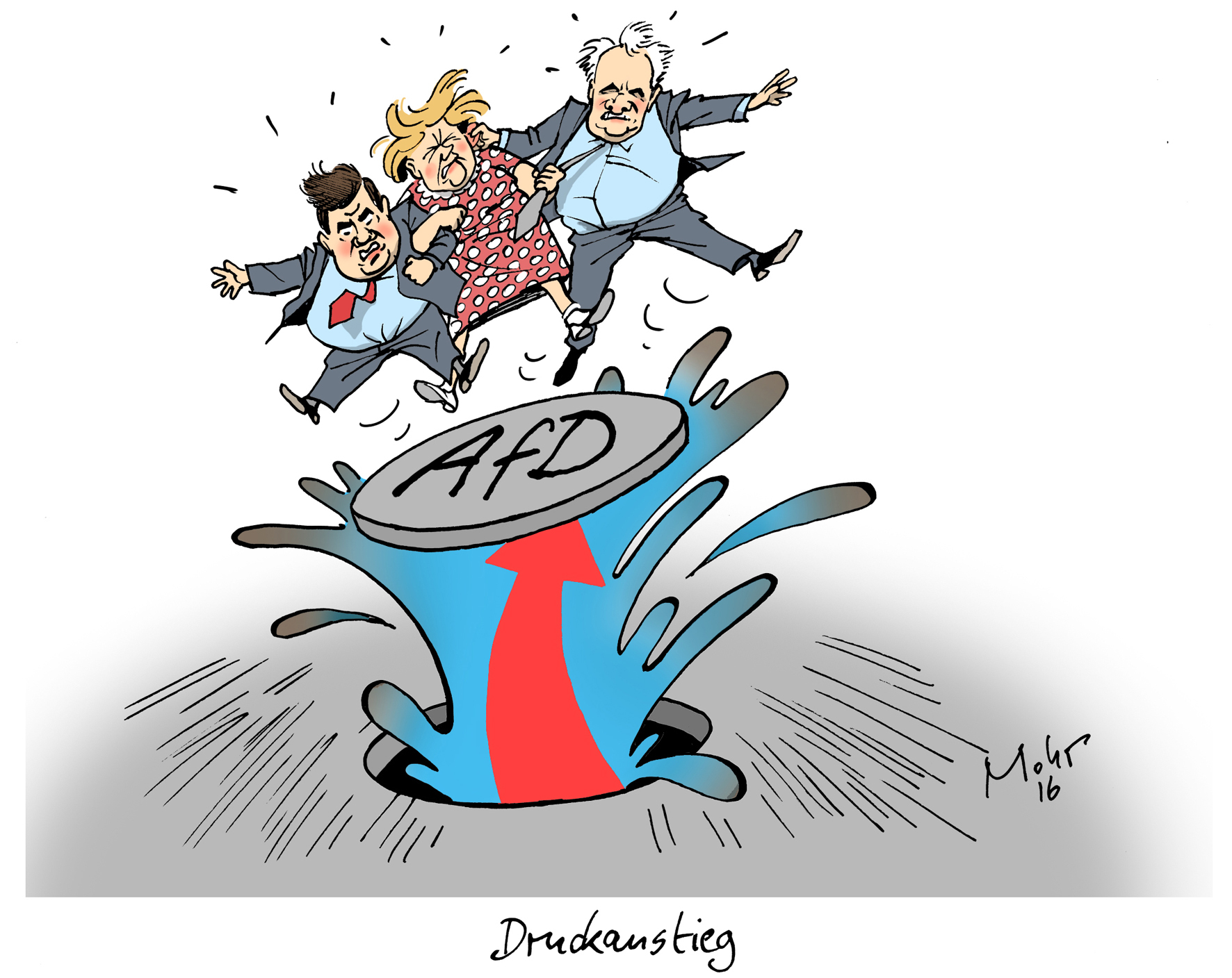 Druckanstieg