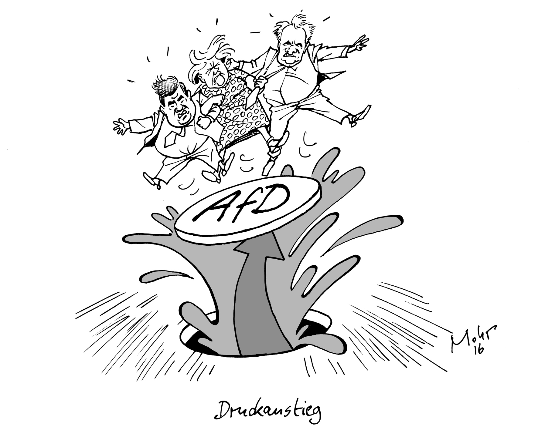 Druckanstieg