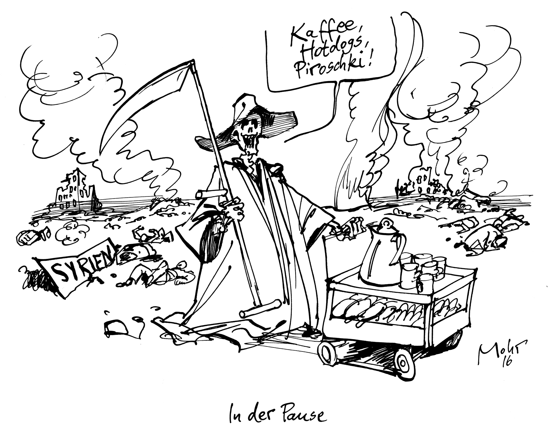 In der Pause