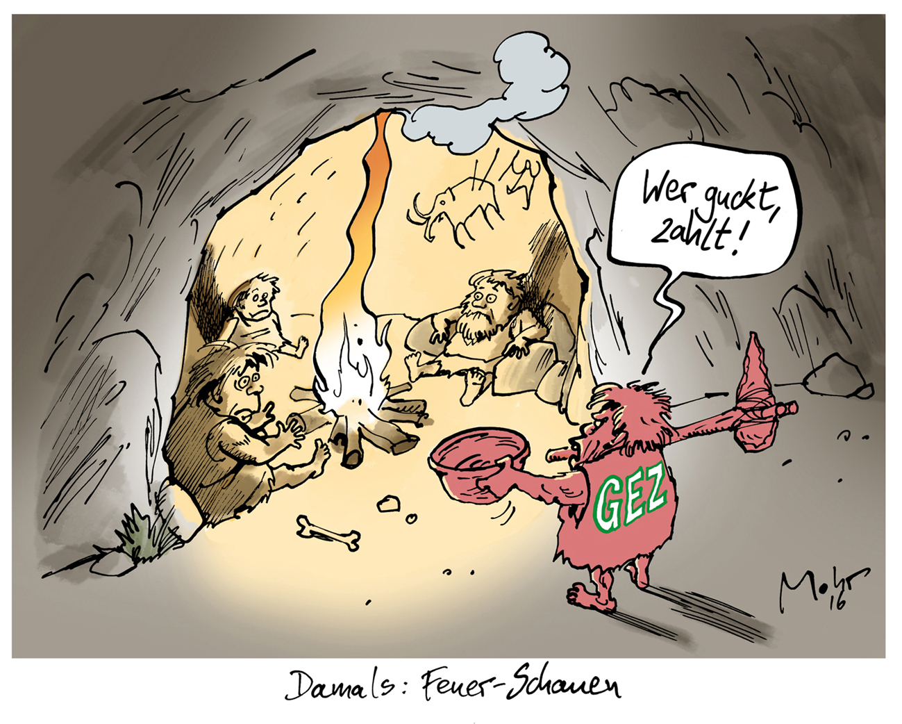 Damals: Feuer-Schauen