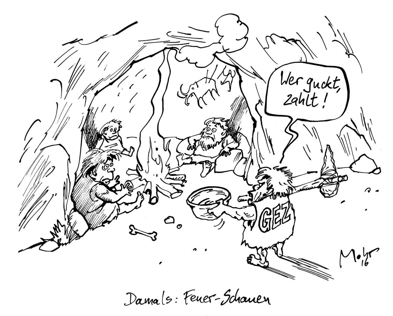 Damals: Feuer-Schauen