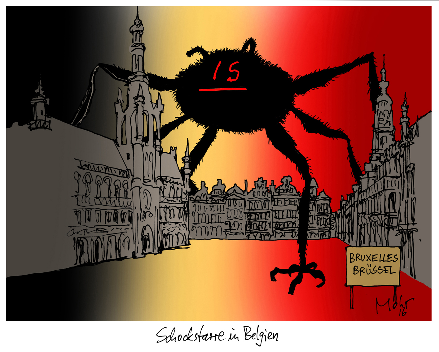 Schockstarre in Belgien