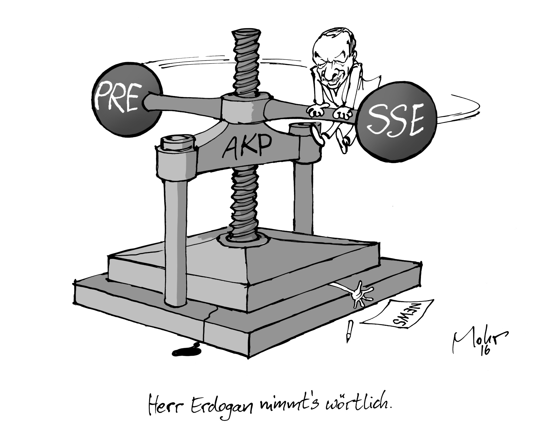 Herr Erdogan nimmt\'s wörtlich