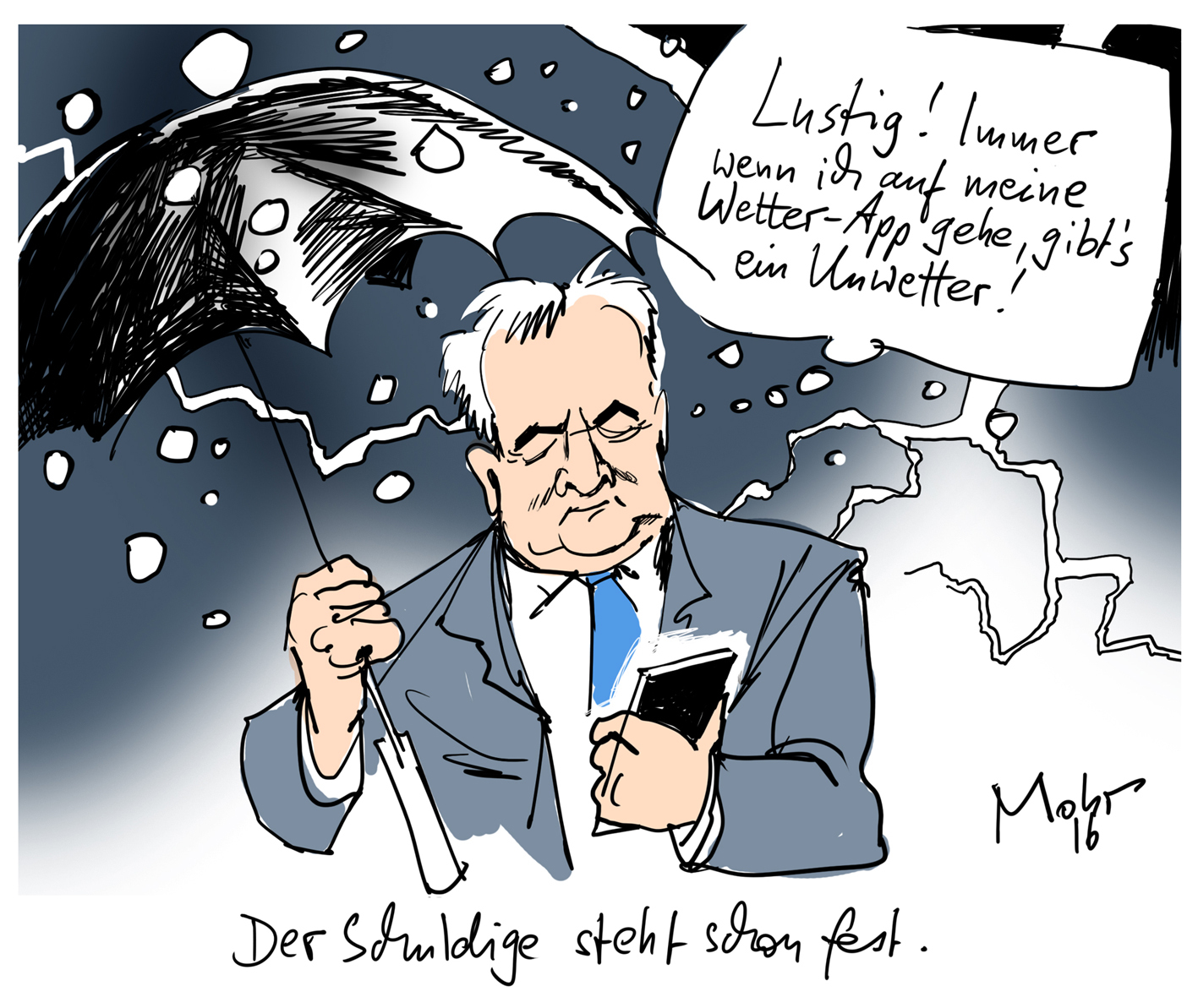 Der Schuldige steht schon fest.