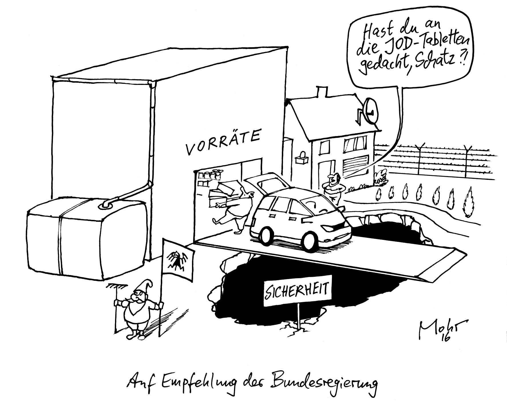 Auf Empfehlung der Bundesregierung