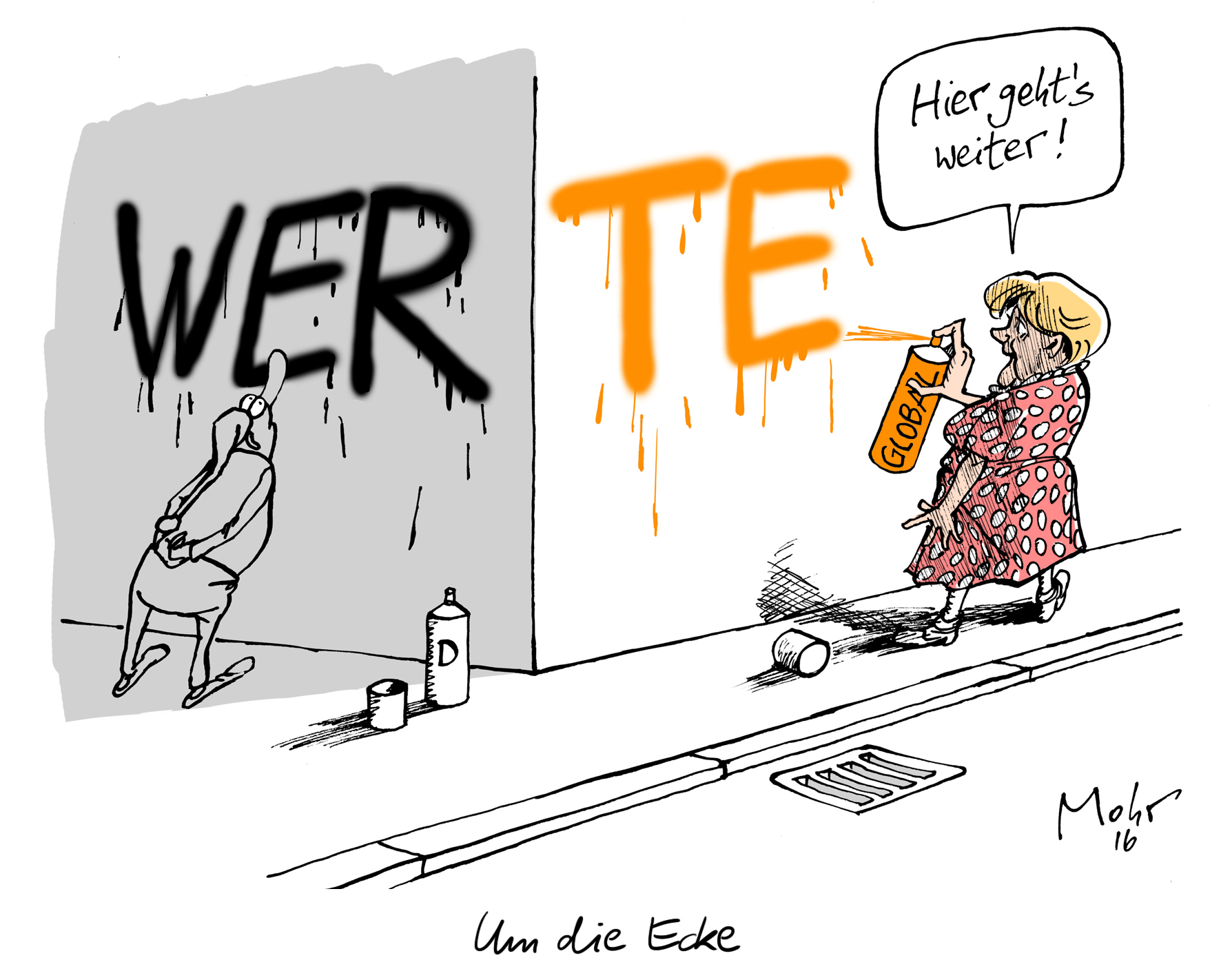 Um die Ecke