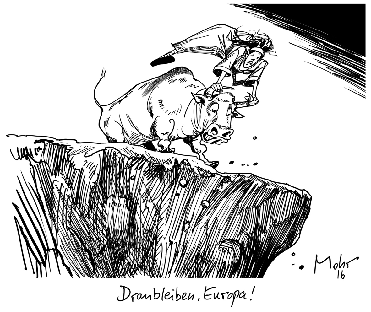 Dranbleiben, Europa!