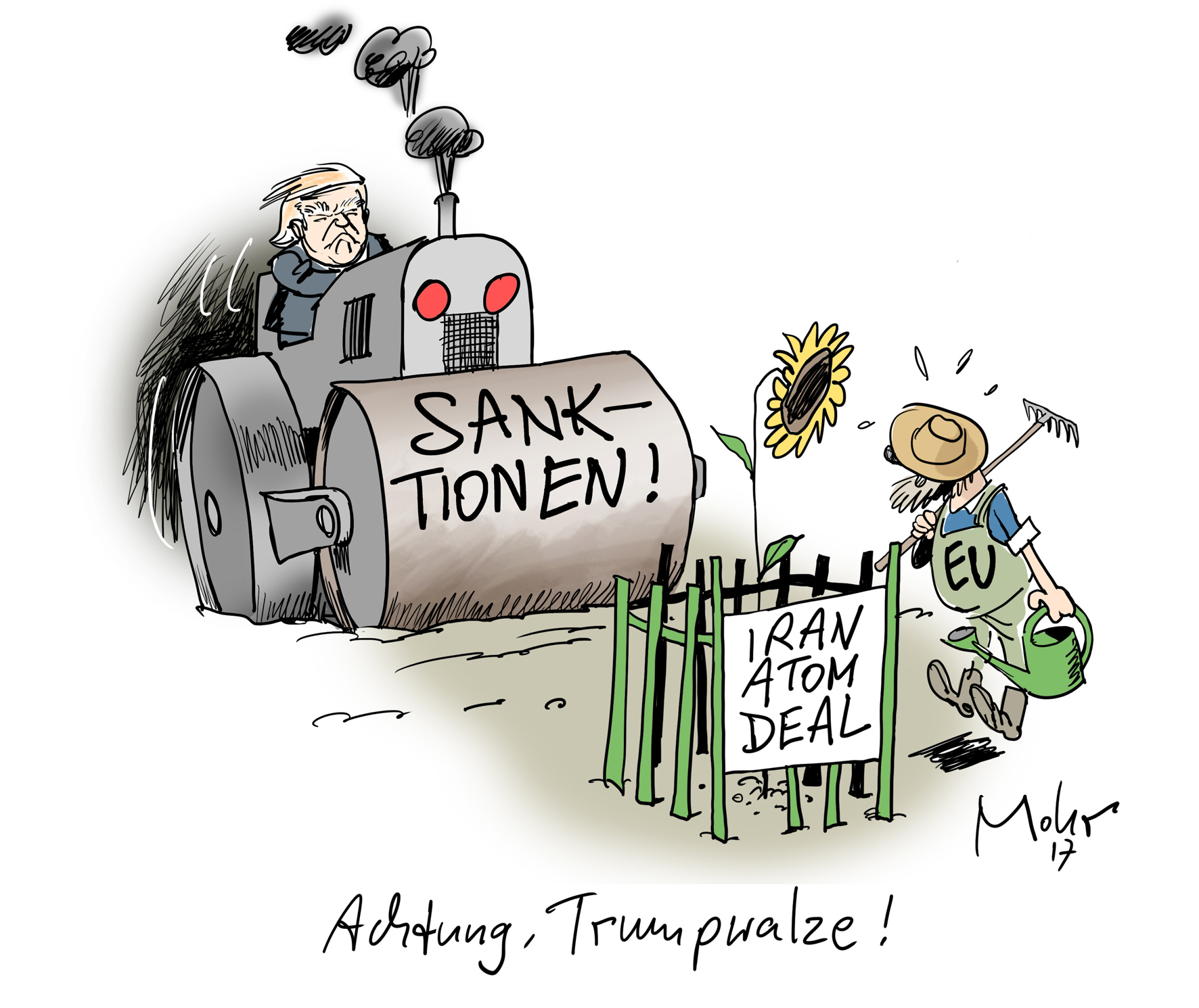 Achtung, Trumpwalze!