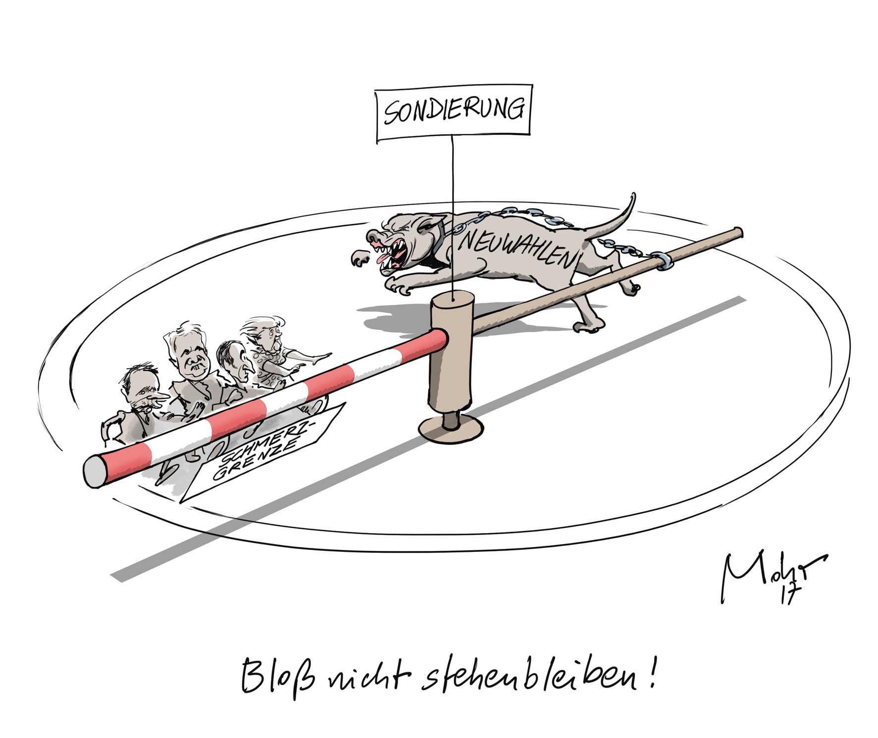 Bloß nicht stehenbleiben!