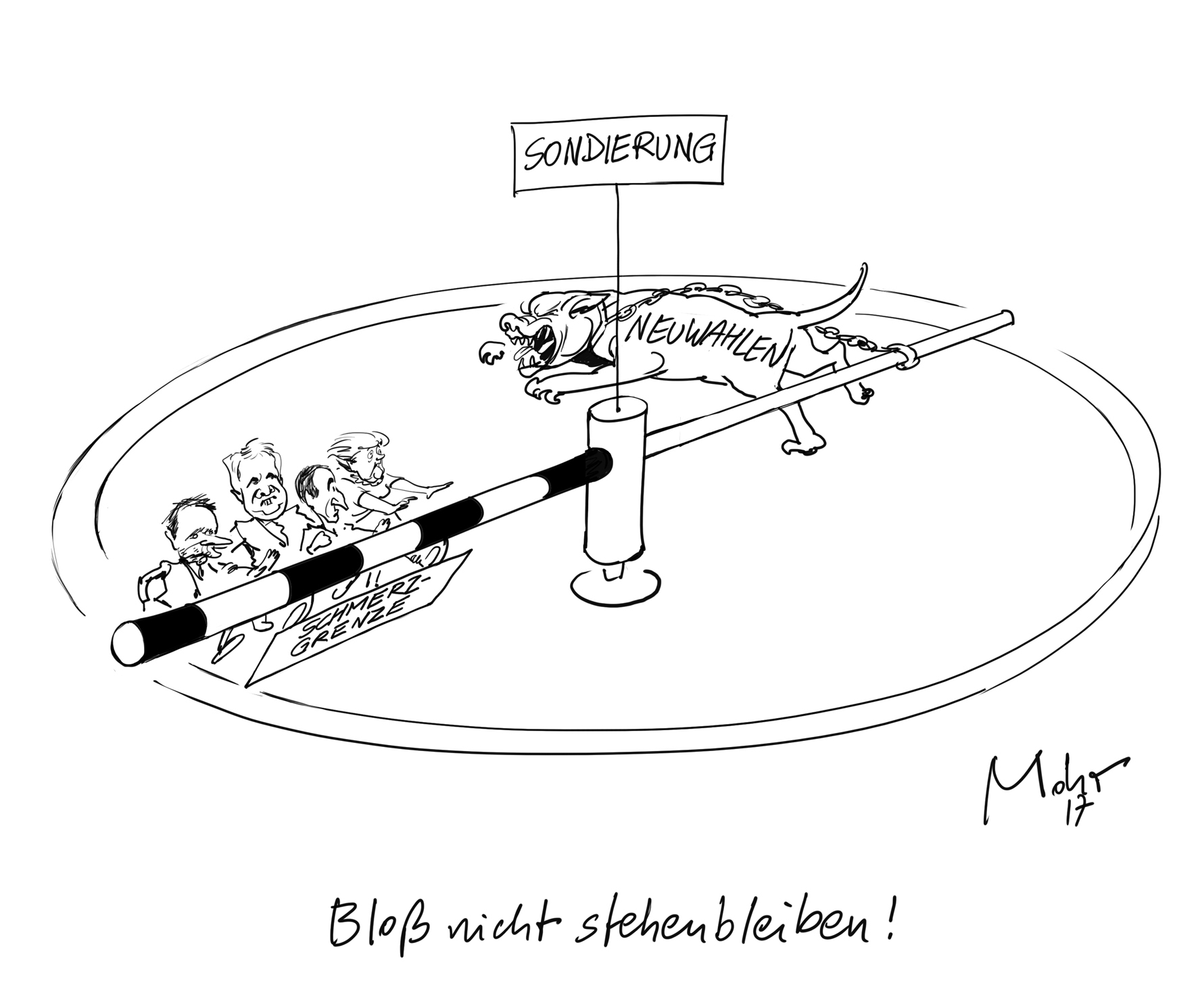 Bloß nicht stehenbleiben!