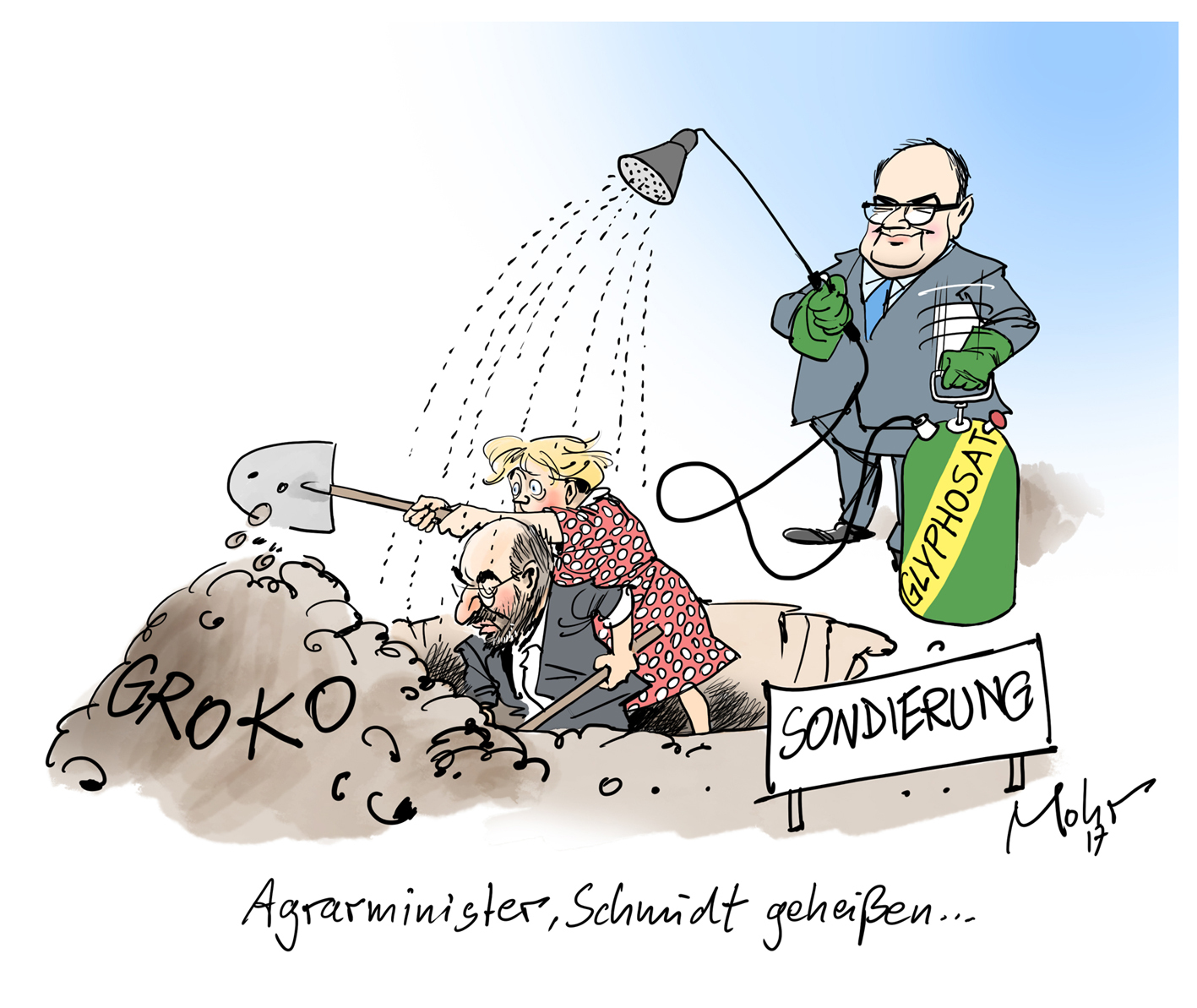Agrarminister, Schmidt geheißen...