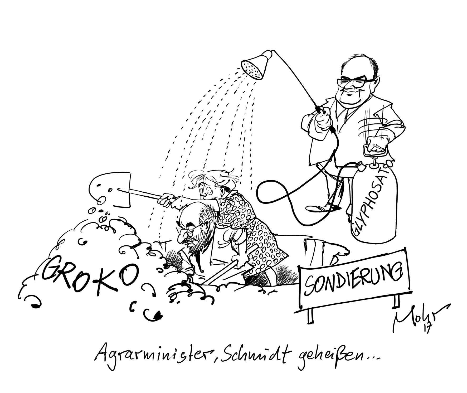 Agrarminister, Schmidt geheißen...