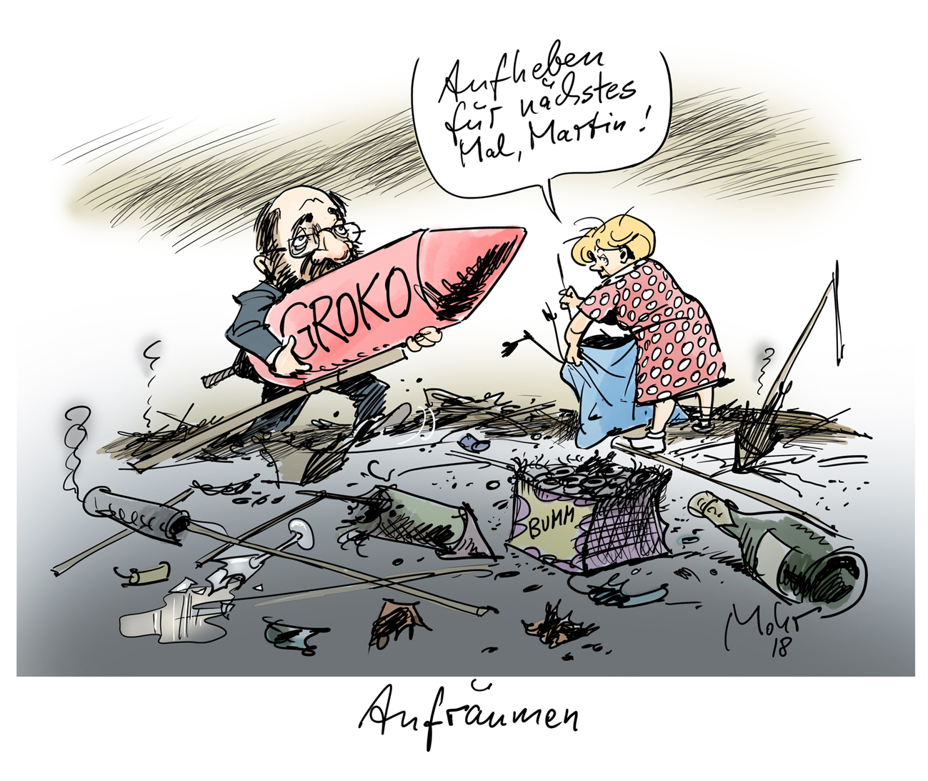 Aufräumen 
