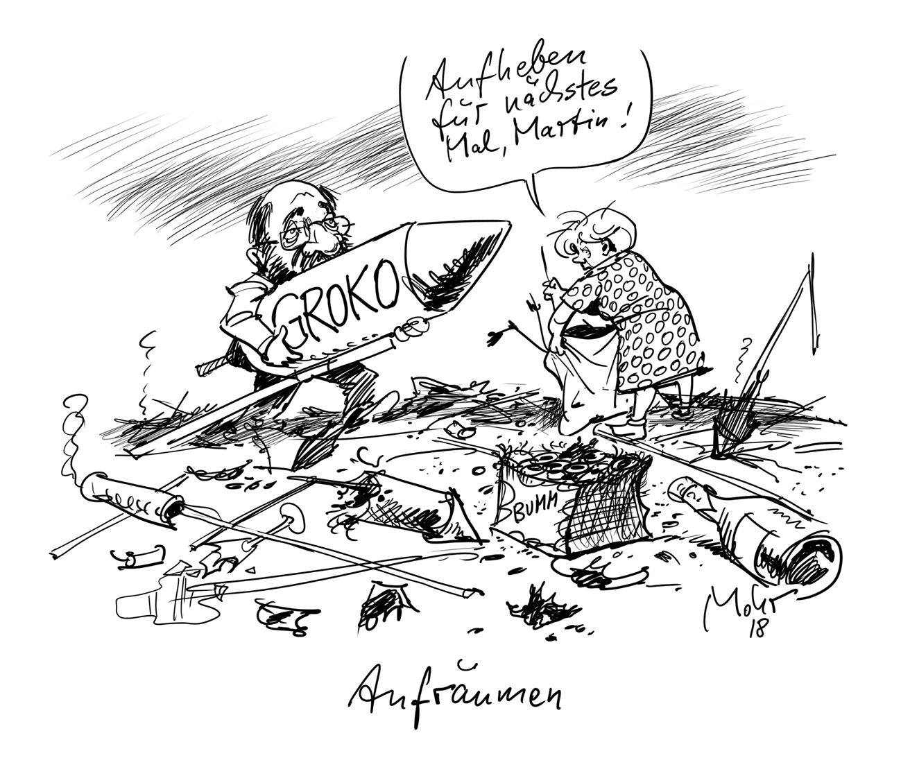 Aufräumen 