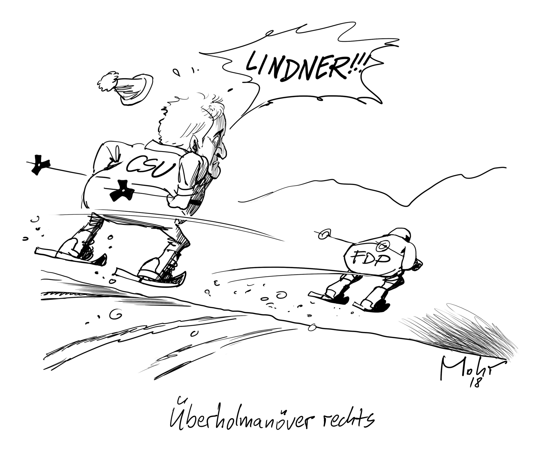 Überholmanöver rechts