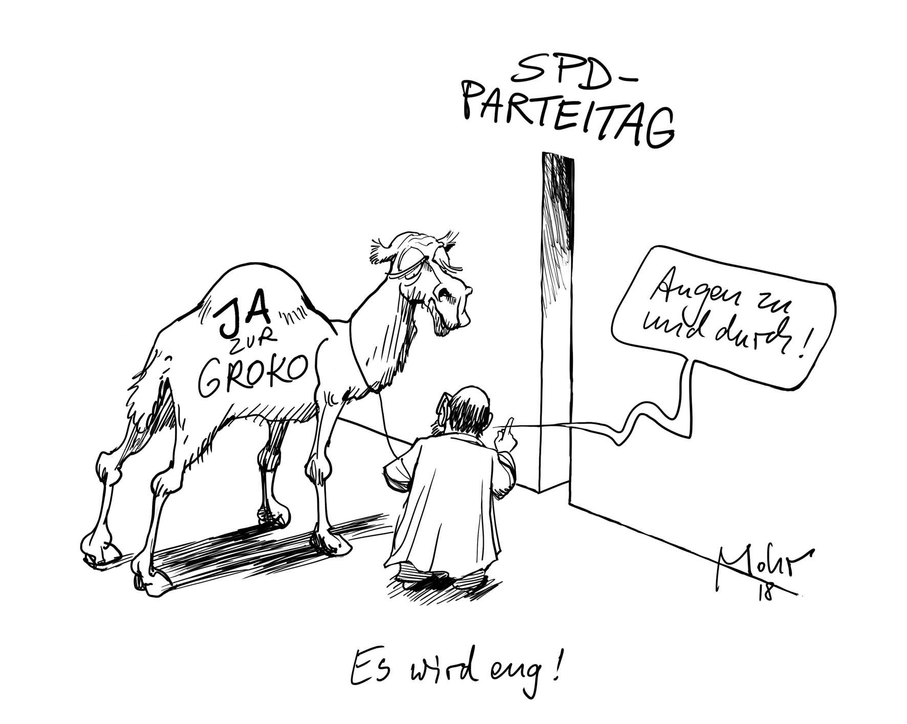 Es wird eng!