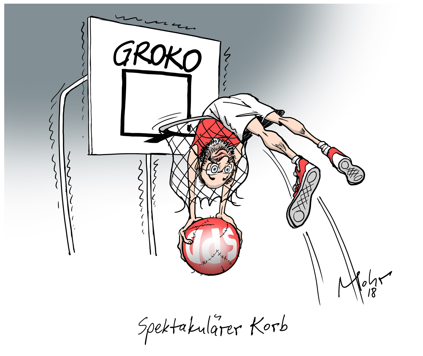Spektakulärer Korb