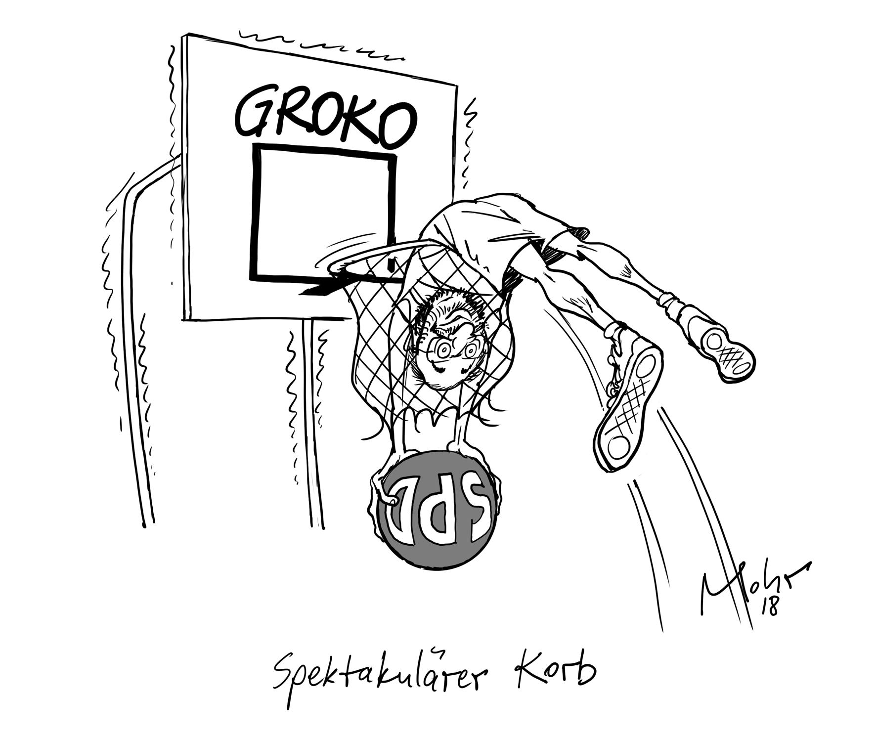 Spektakulärer Korb