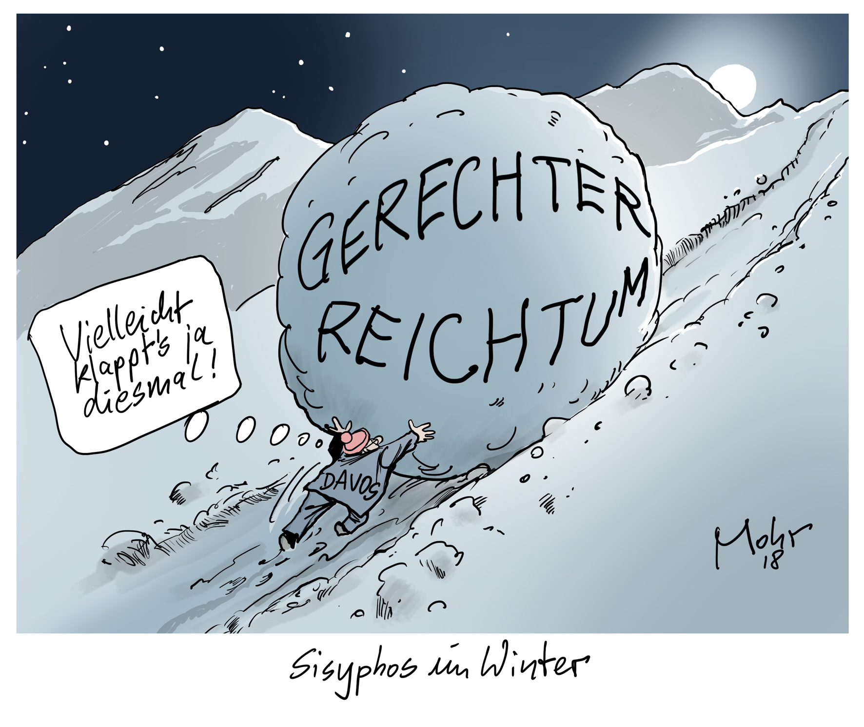 Sisyphos im Winter