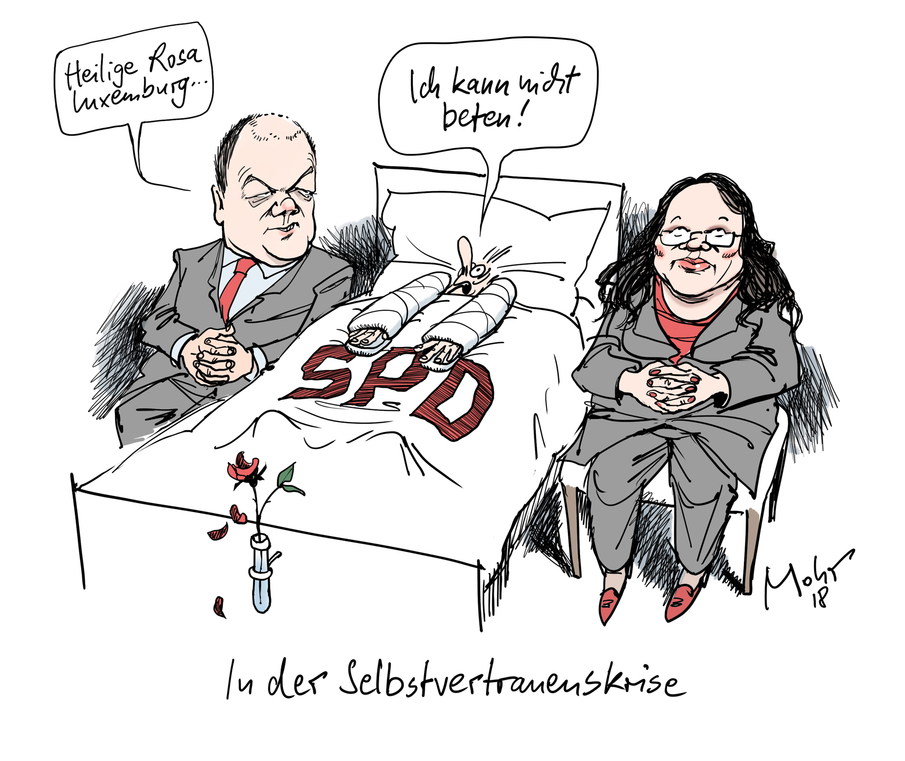In der Selbstvertrauenskrise