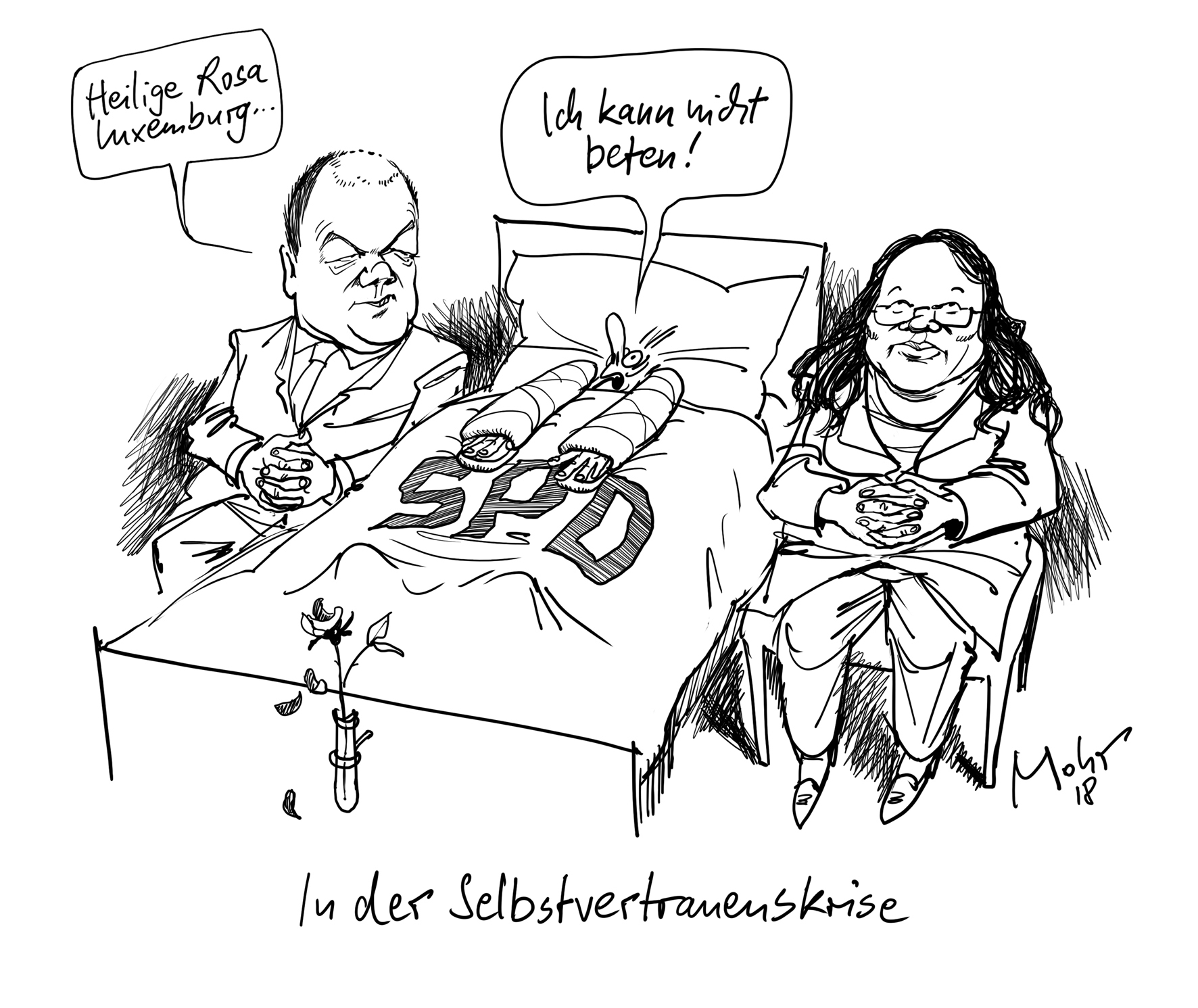 In der Selbstvertrauenskrise