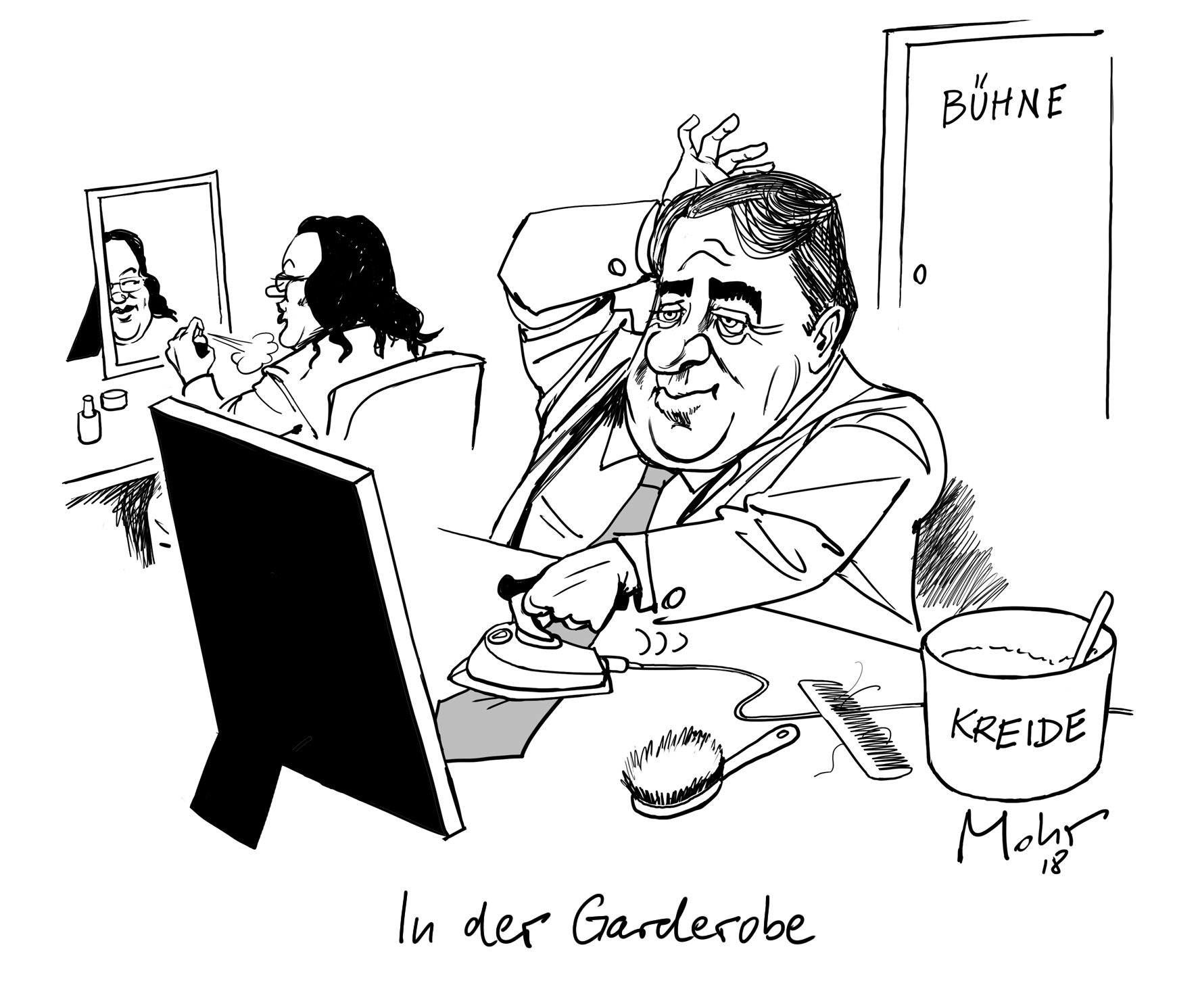 In der Garderobe