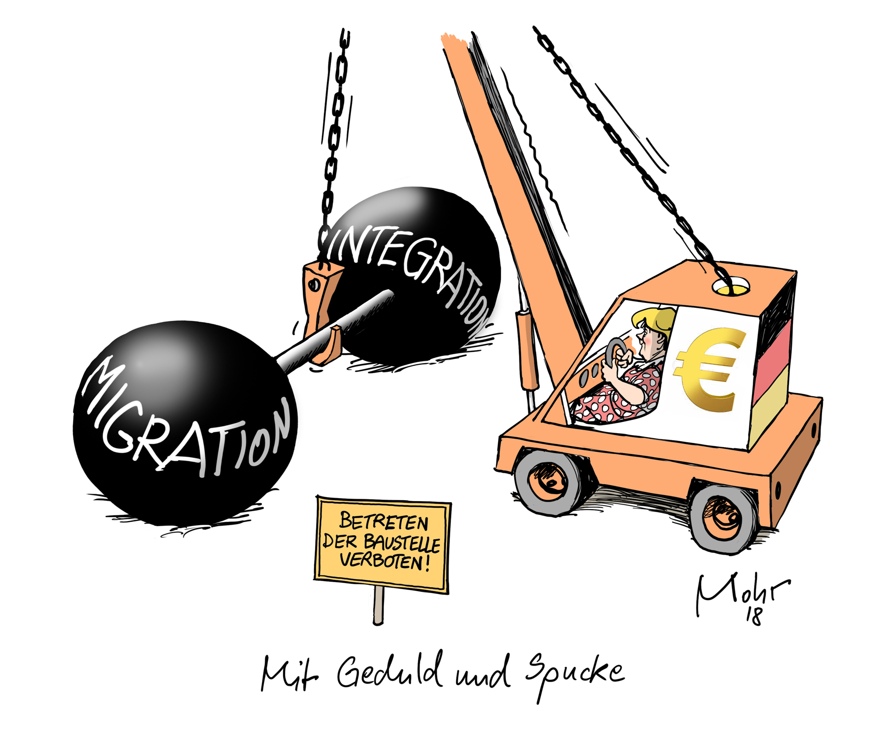 Mit Geduld und Spucke