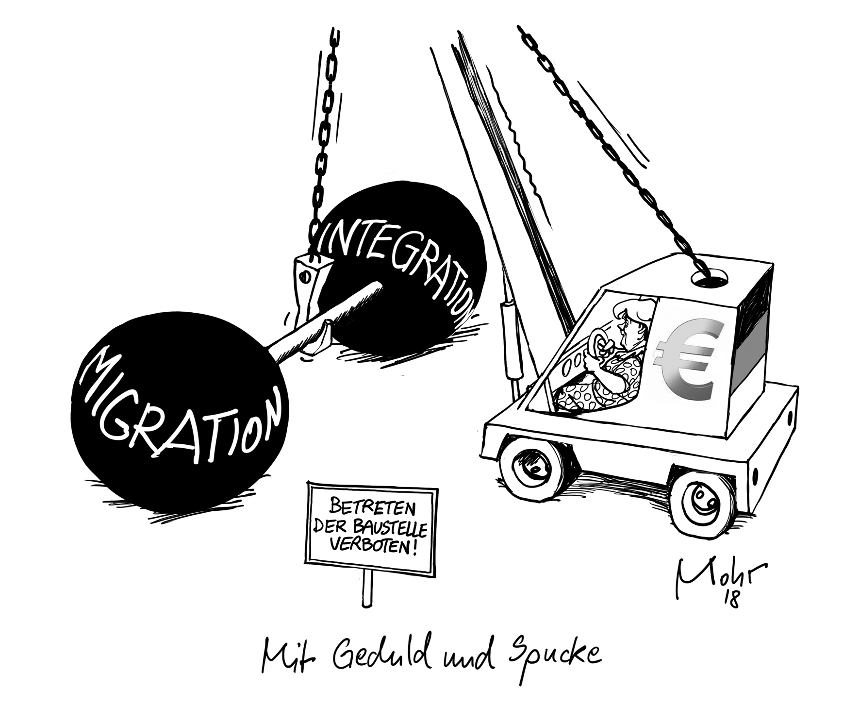 Mit Geduld und Spucke