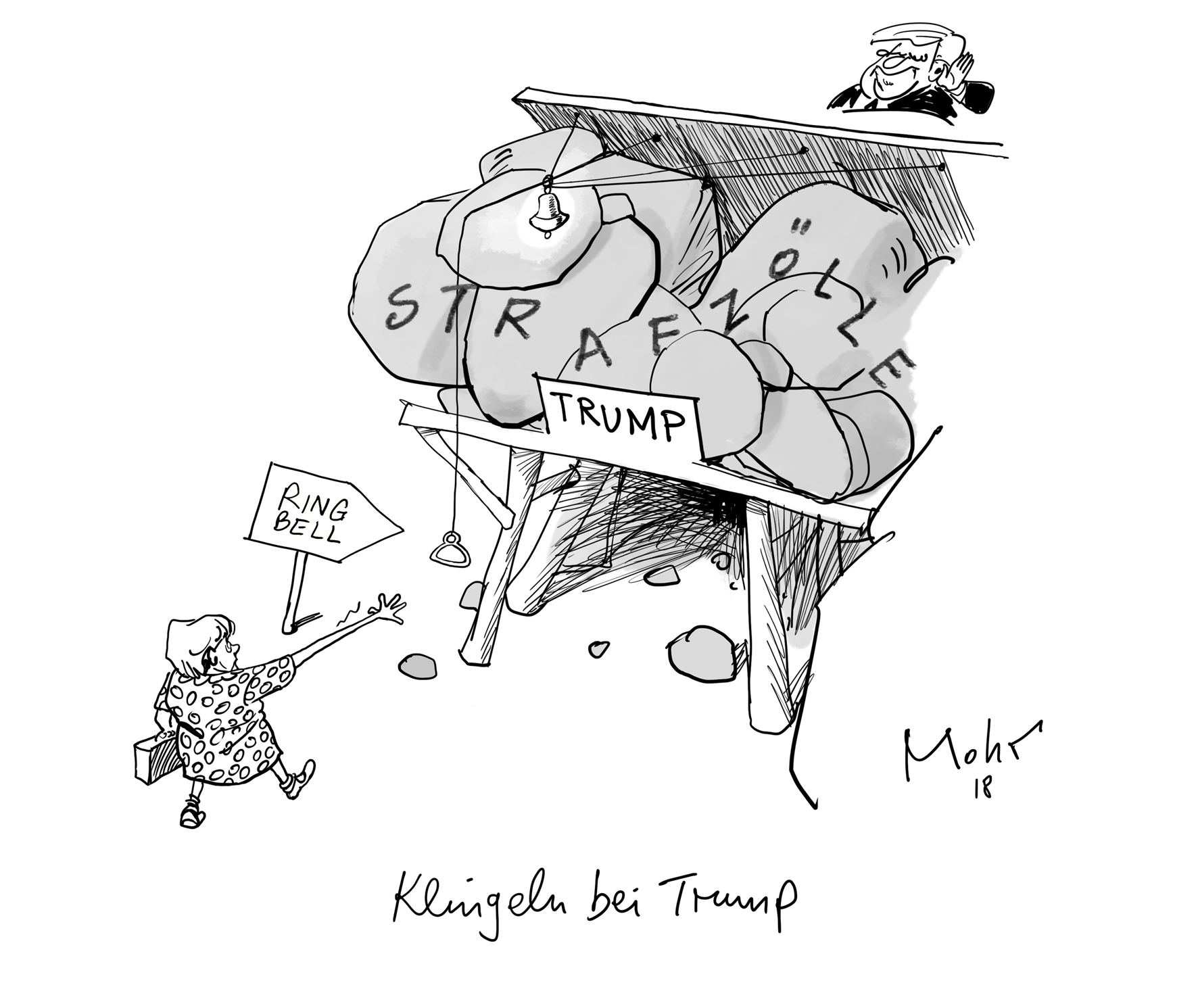Klingeln bei Trump