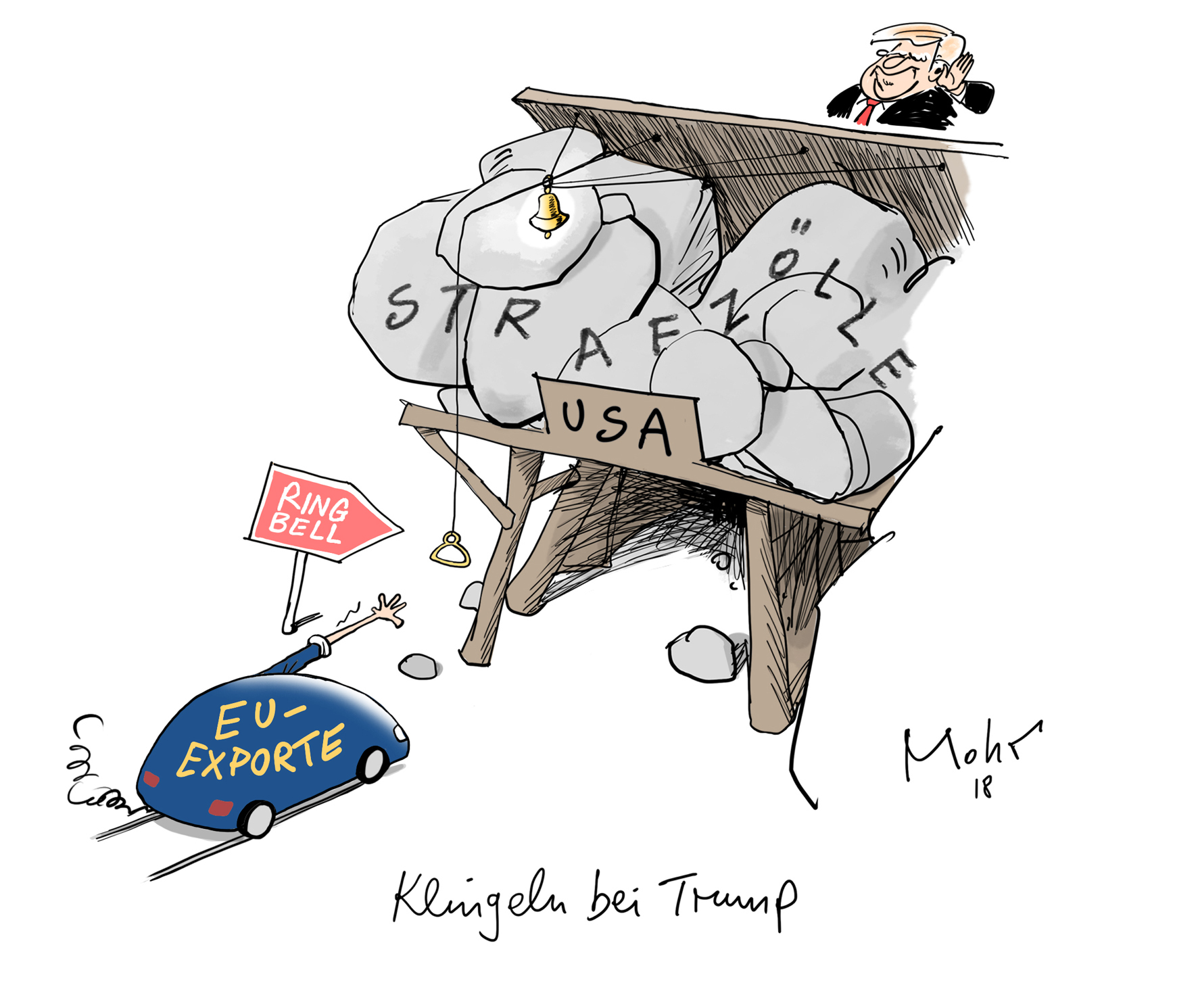 Klingeln bei Trump