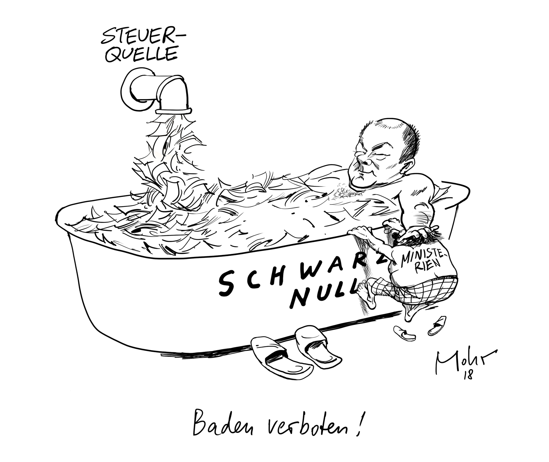 Baden verboten!