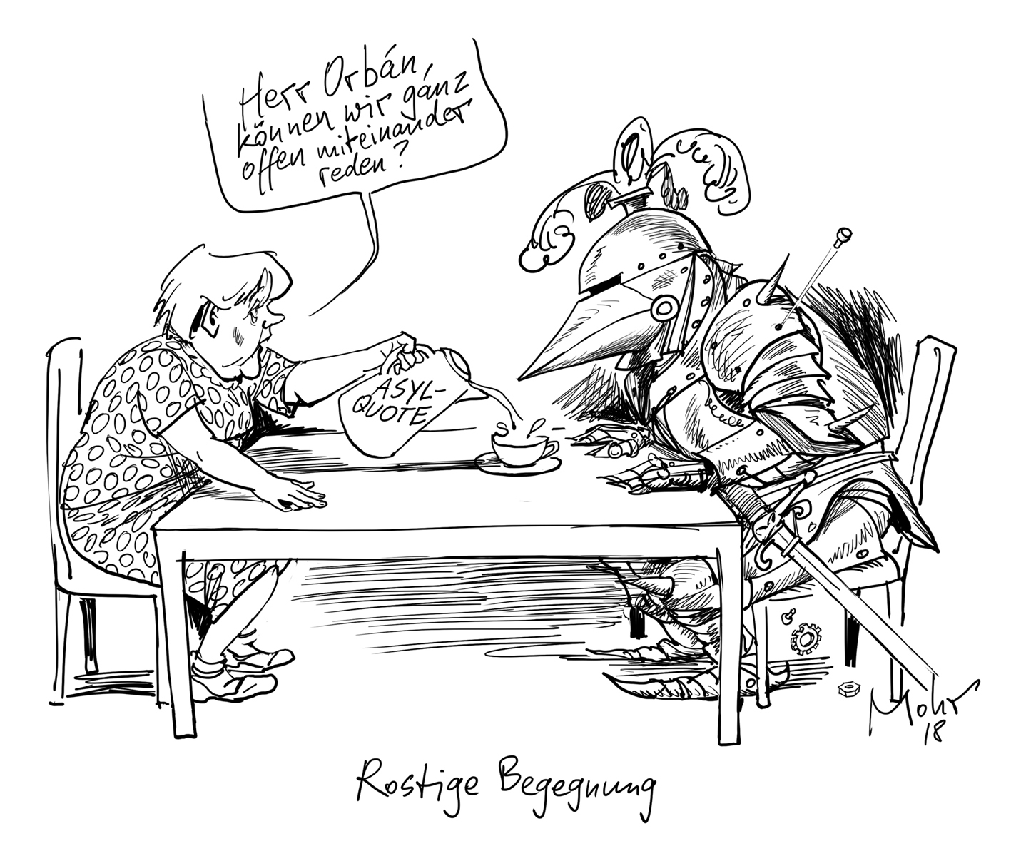 Rostige Begegnung