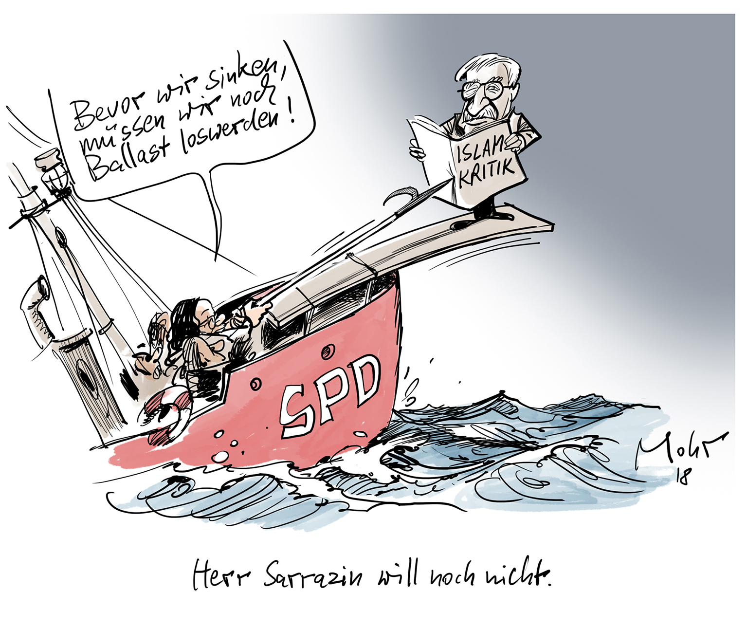 Herr Sarrazin will noch nicht.