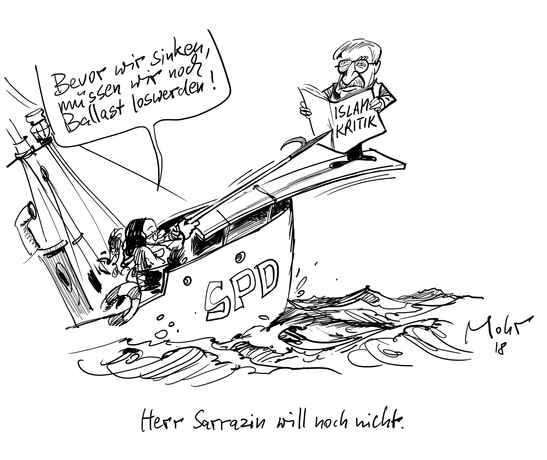 Herr Sarrazin will noch nicht.