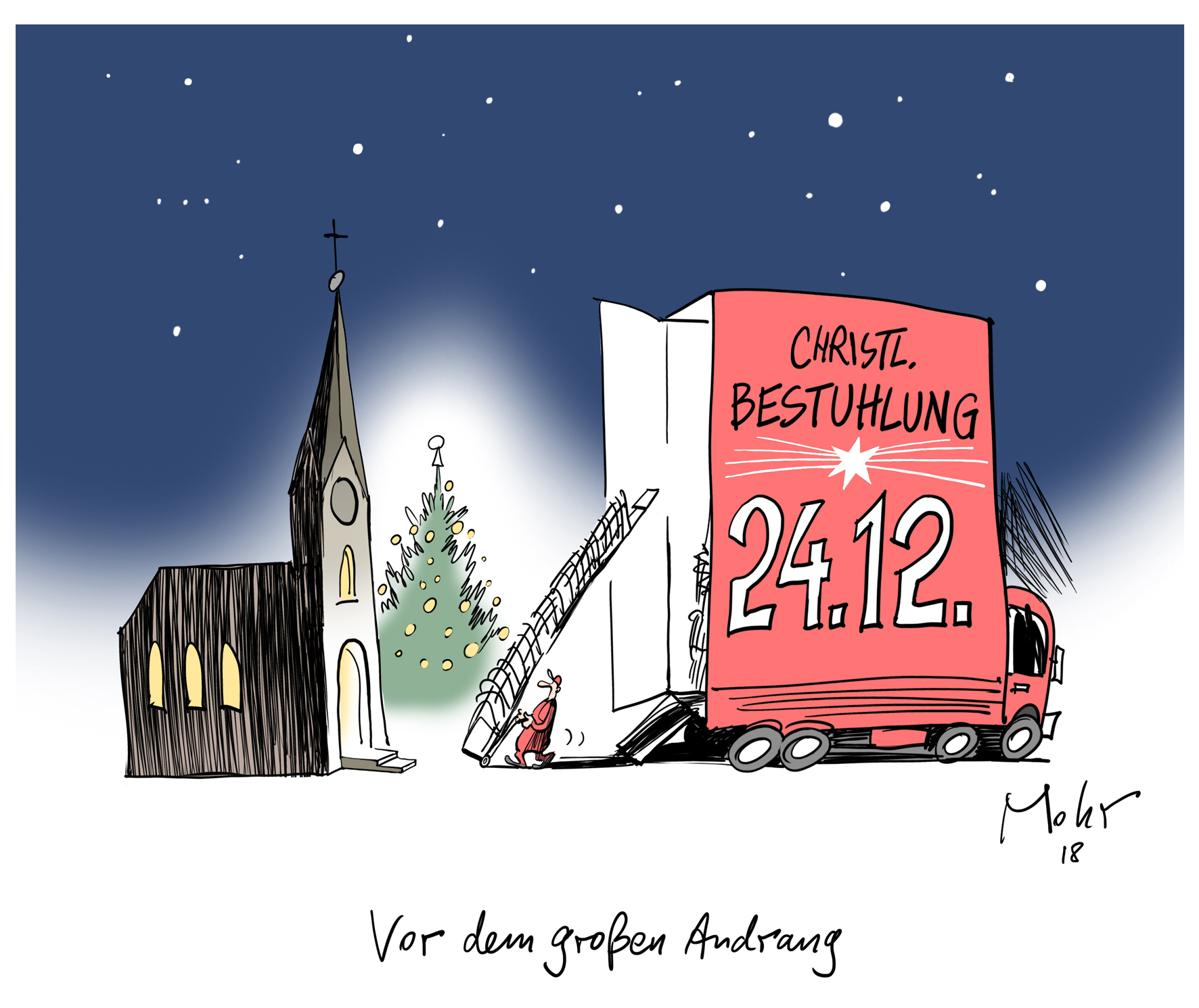 Vor dem großen Andrang