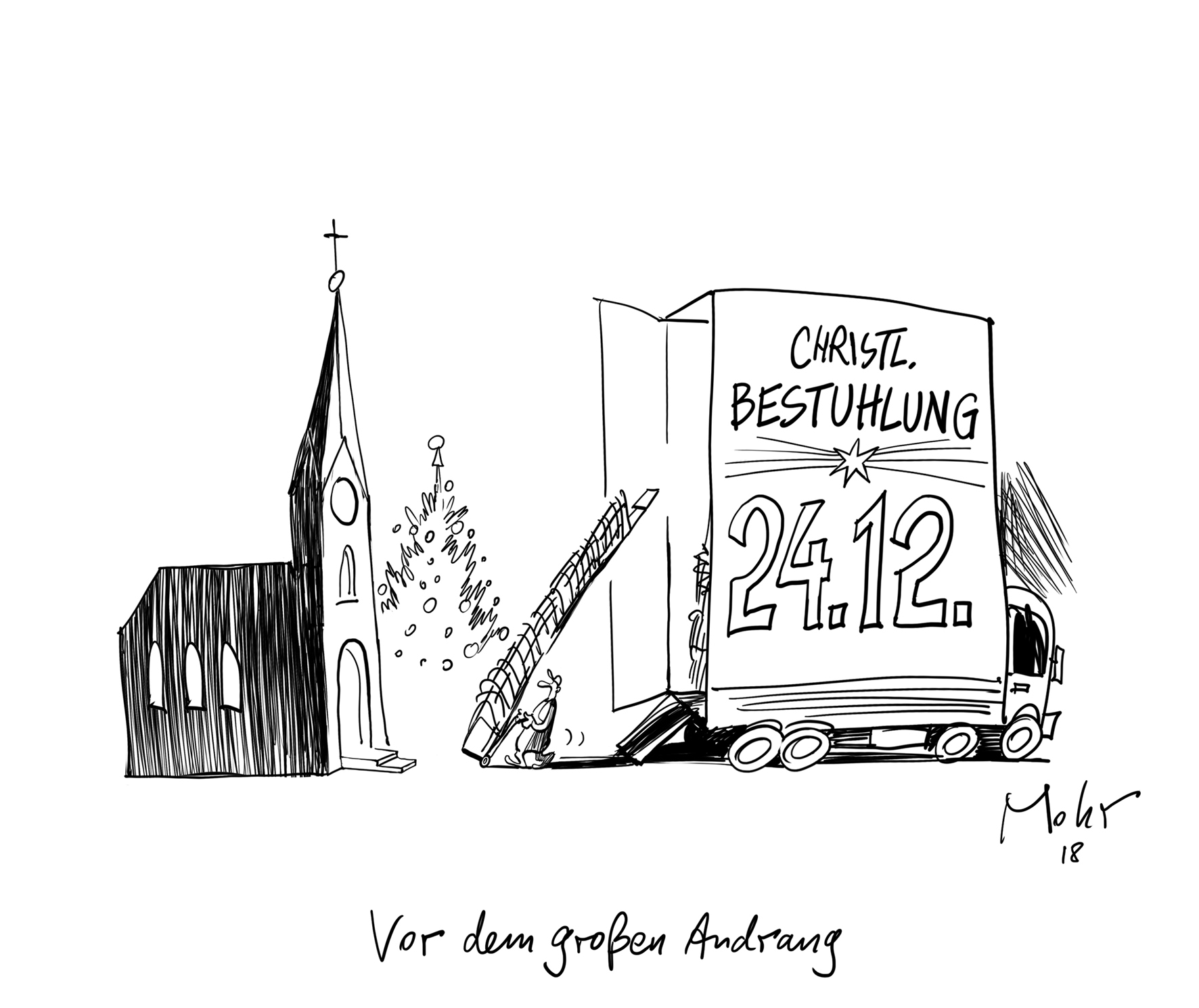 Vor dem großen Andrang