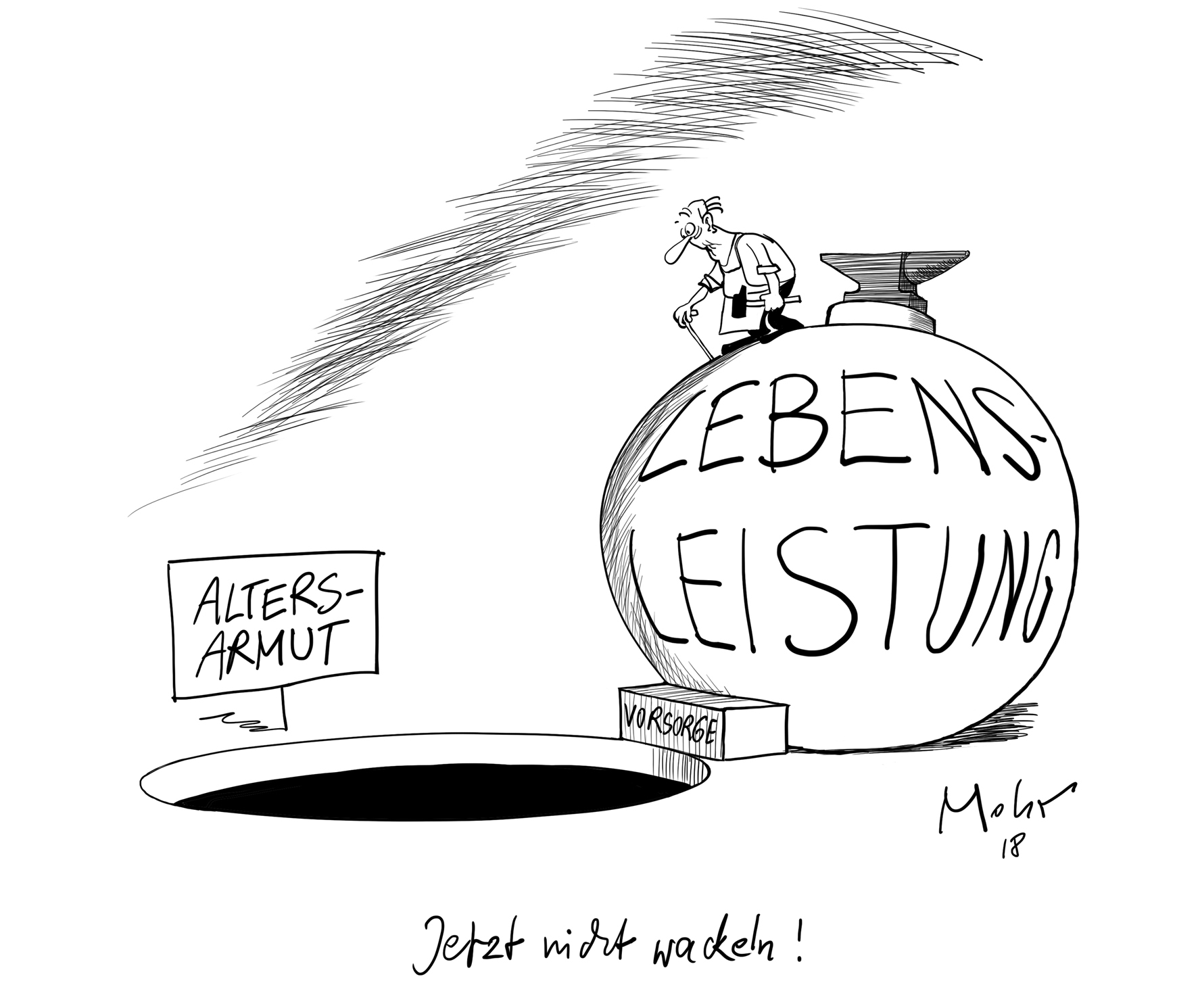 Jetzt nicht wackeln!