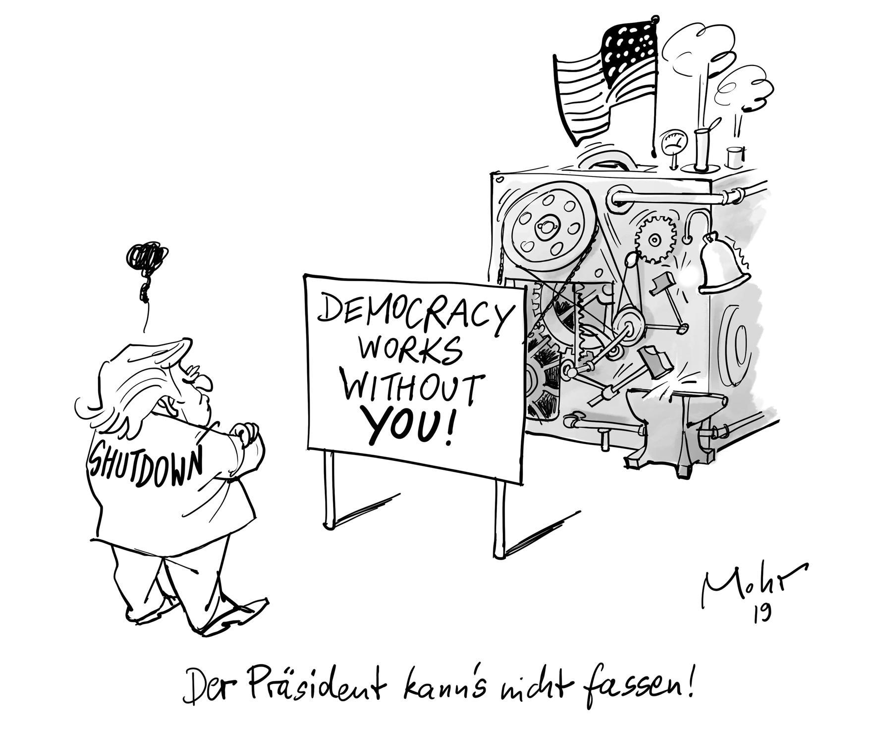 Der Präsident kann\'s nicht fassen!