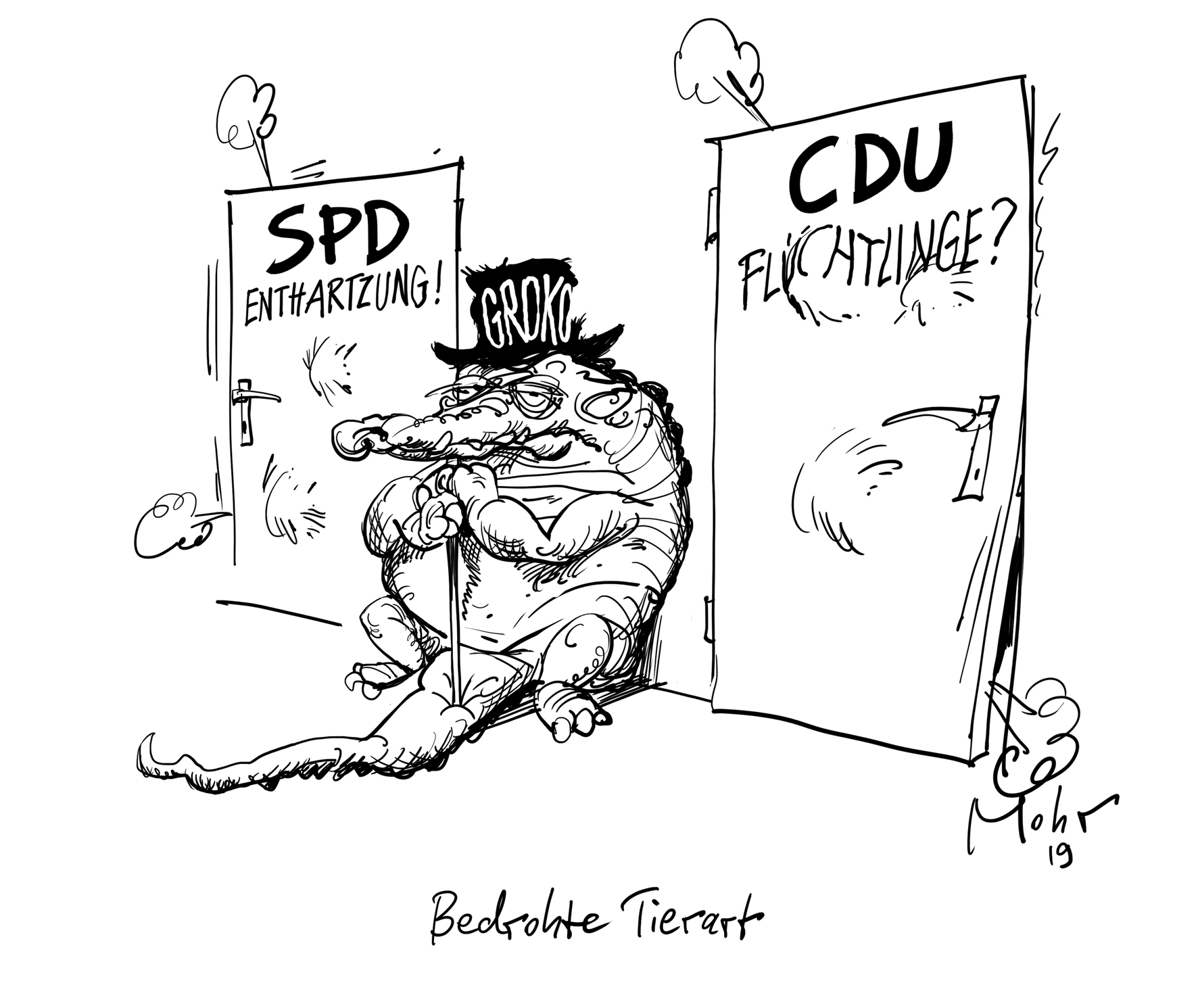 Bedrohte Tierart