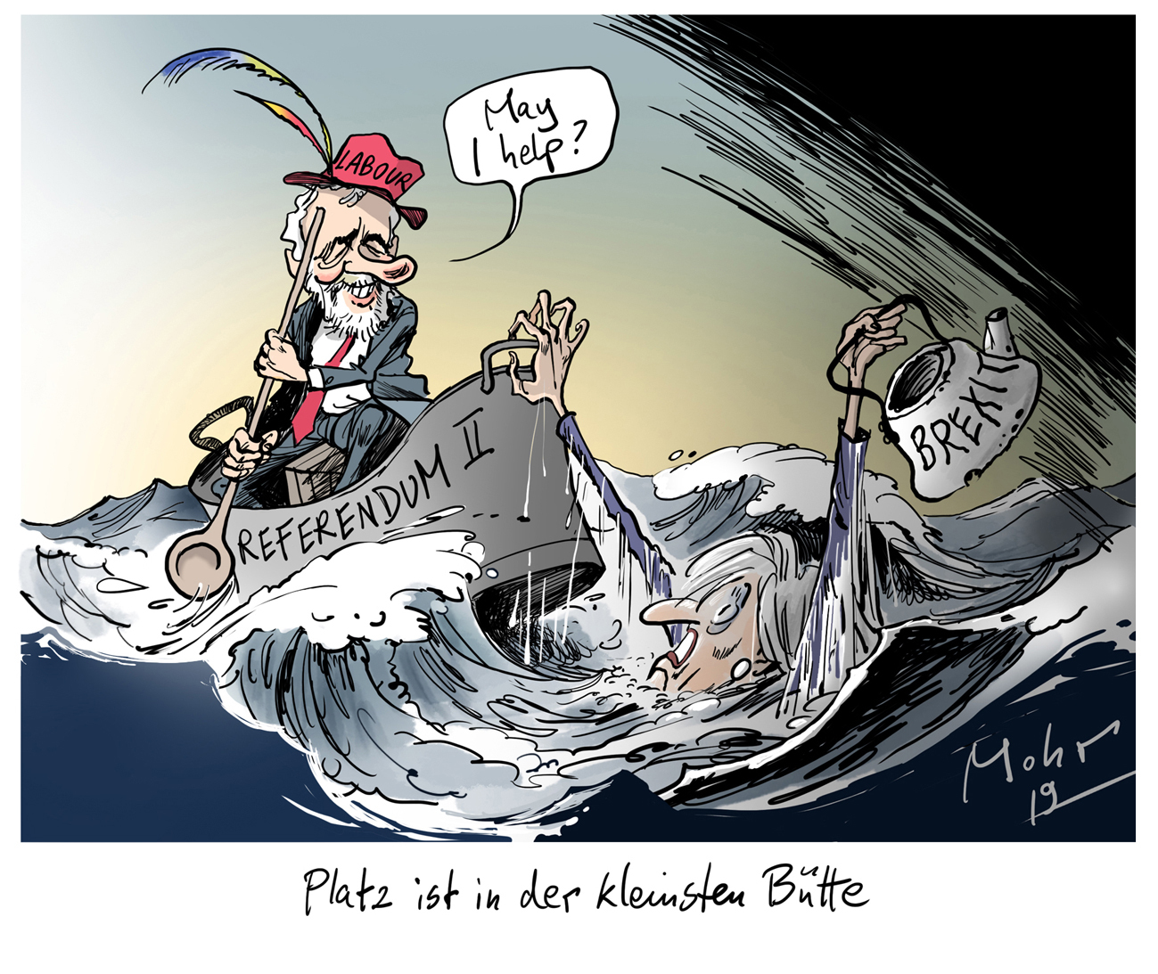 Platz ist in der kleinsten Bütte