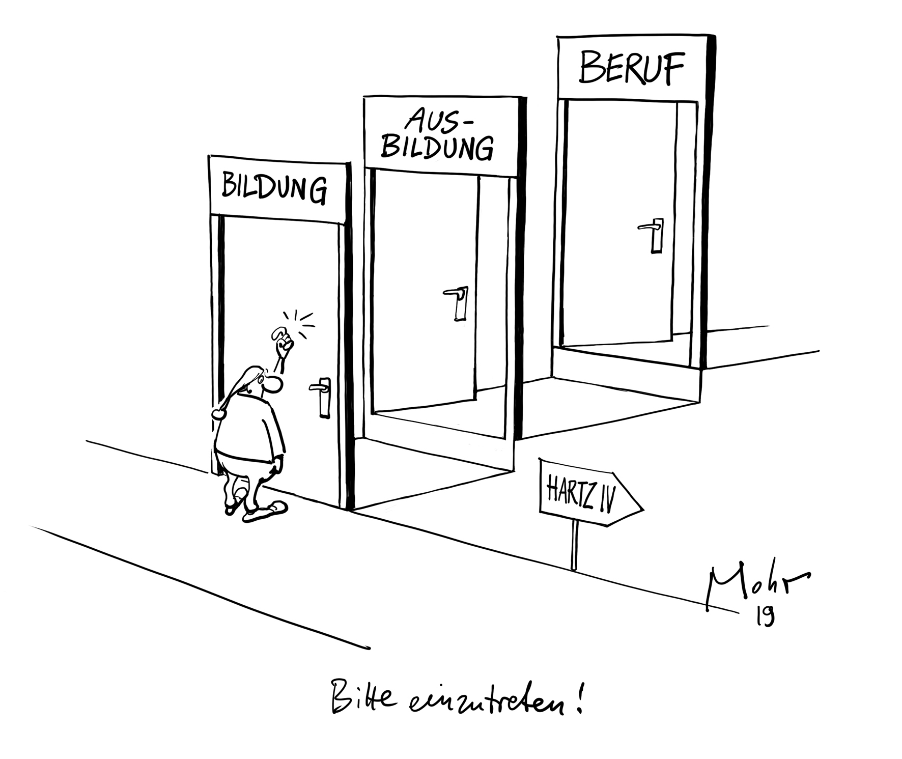 Bitte einzutreten!
